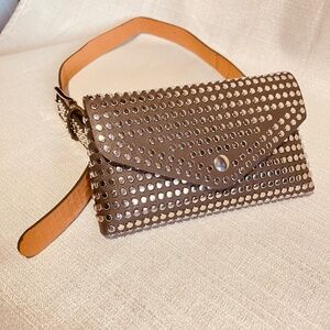 Studded Fanny Packs Leather Fashion Waist Pack Belt bag